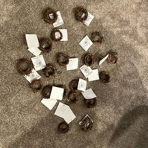 Craft wooden wreaths set of 19